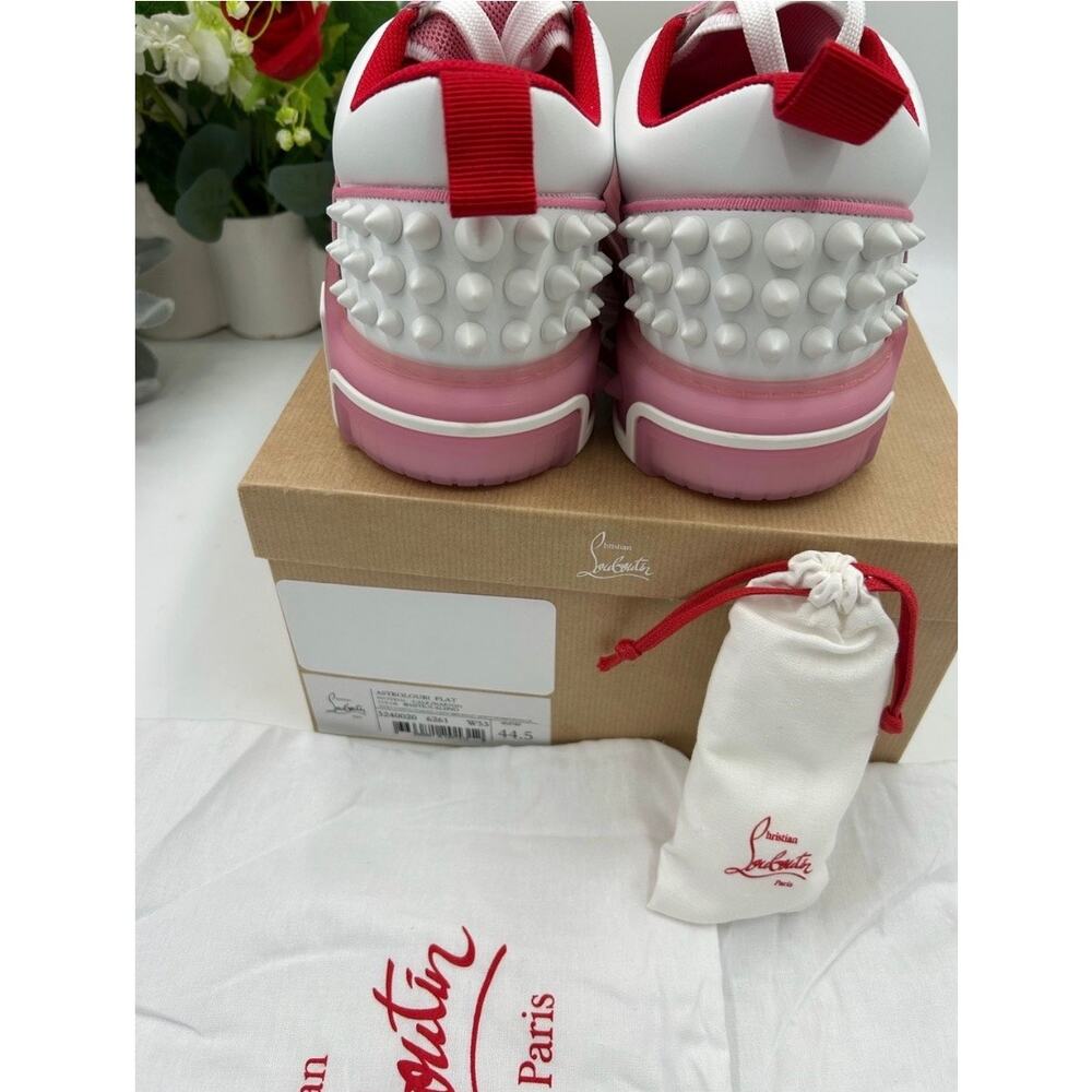 Men's Christian Louboutin ASTROLOUBI pink/white colorway sneakers size 44.5 - Picture 8 of 15